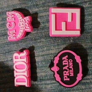 Jibbitz Dior mcm prada Fendi pink bundle